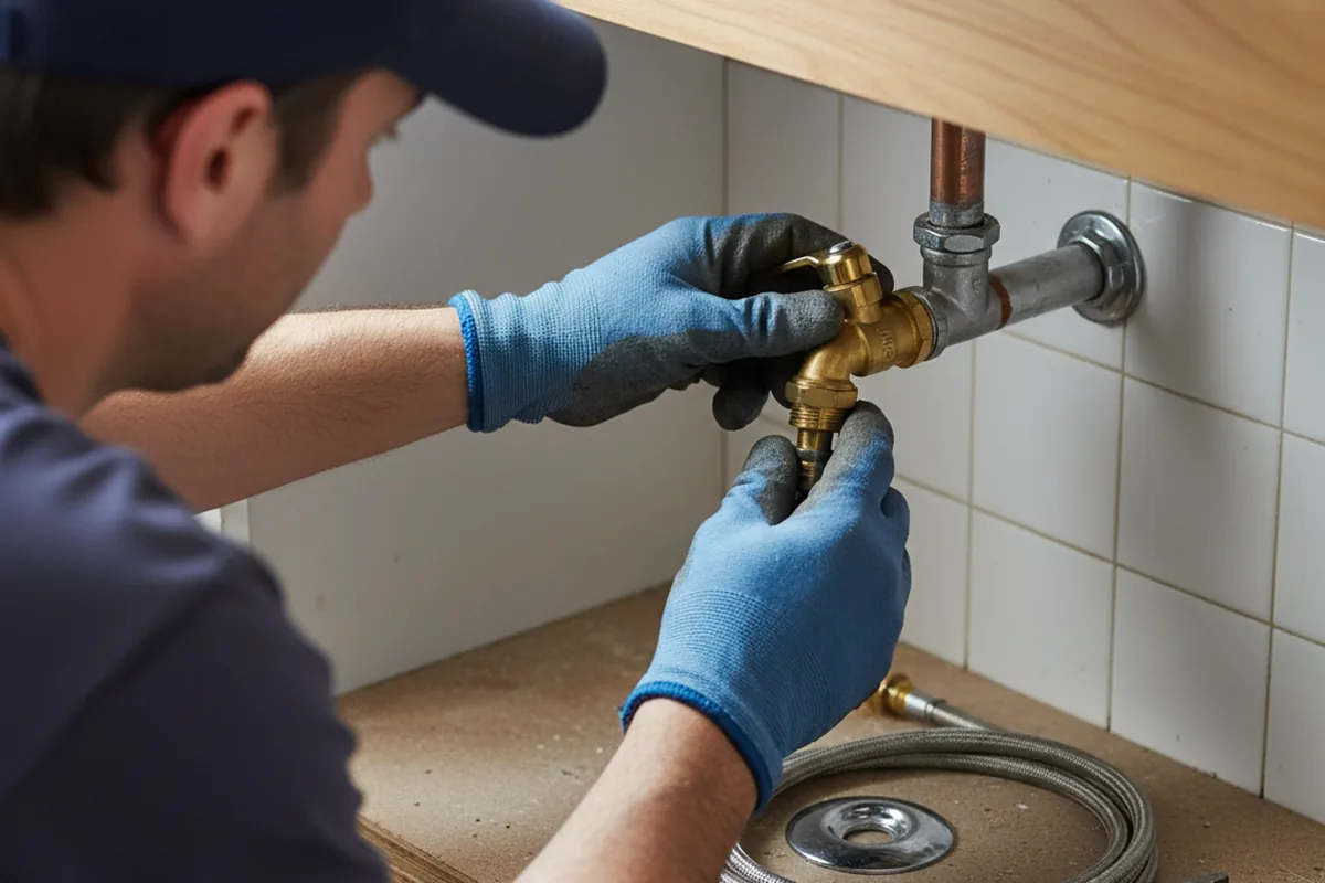Shutoff valve and fitting work during Faucet and Fixture Repair in Debary